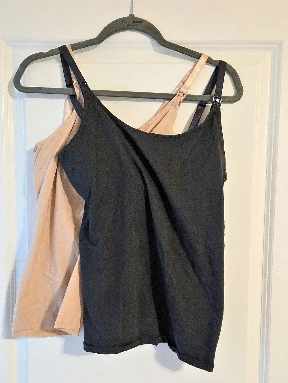 Maternity Tank Tops (2) Gray And Beige Like New
